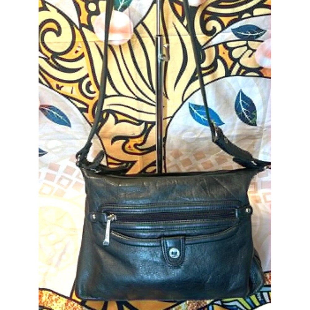 Stone Mountain Genuine Leather Shoulder Bag – Forest Green